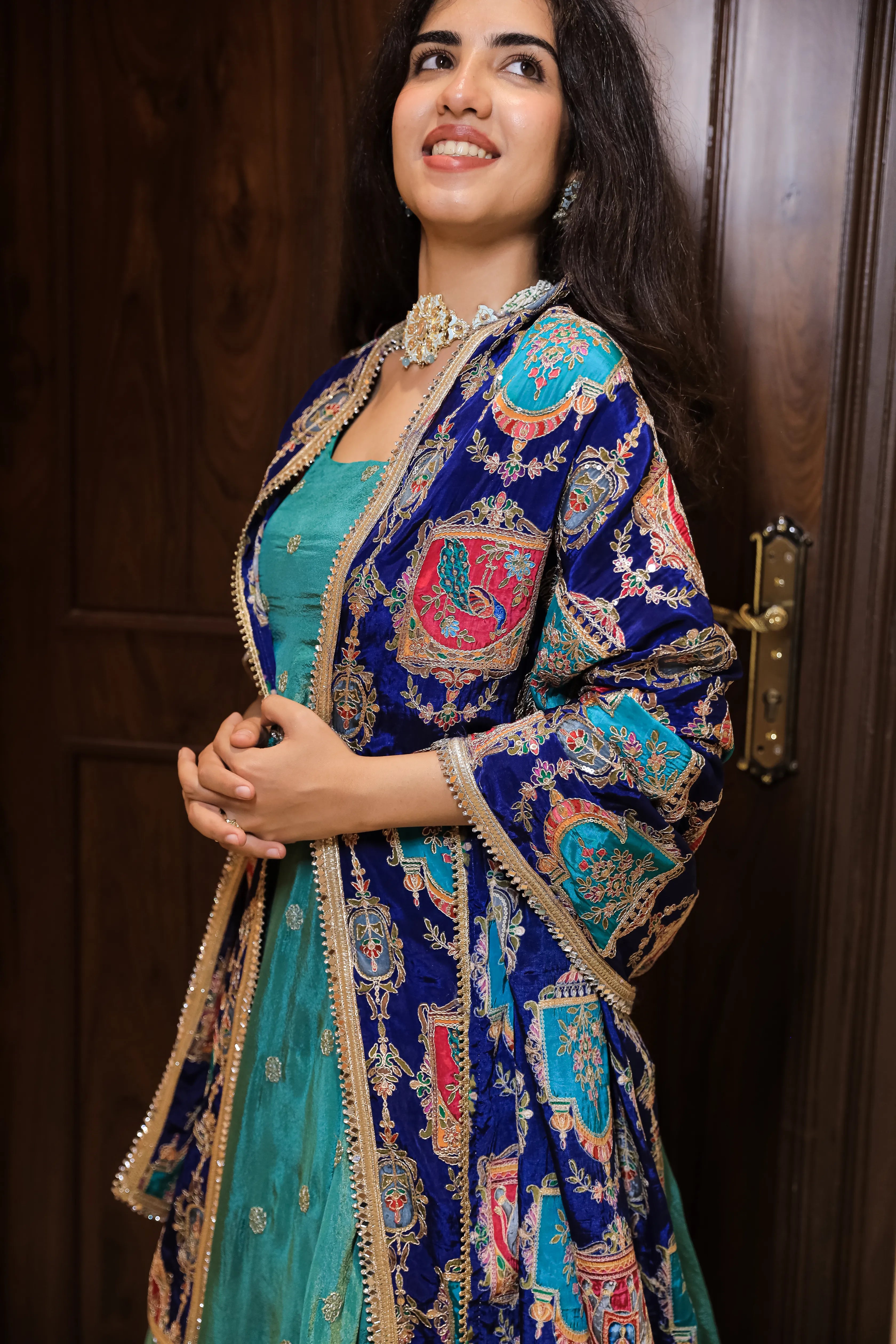 Royal Sage Green Lehenga