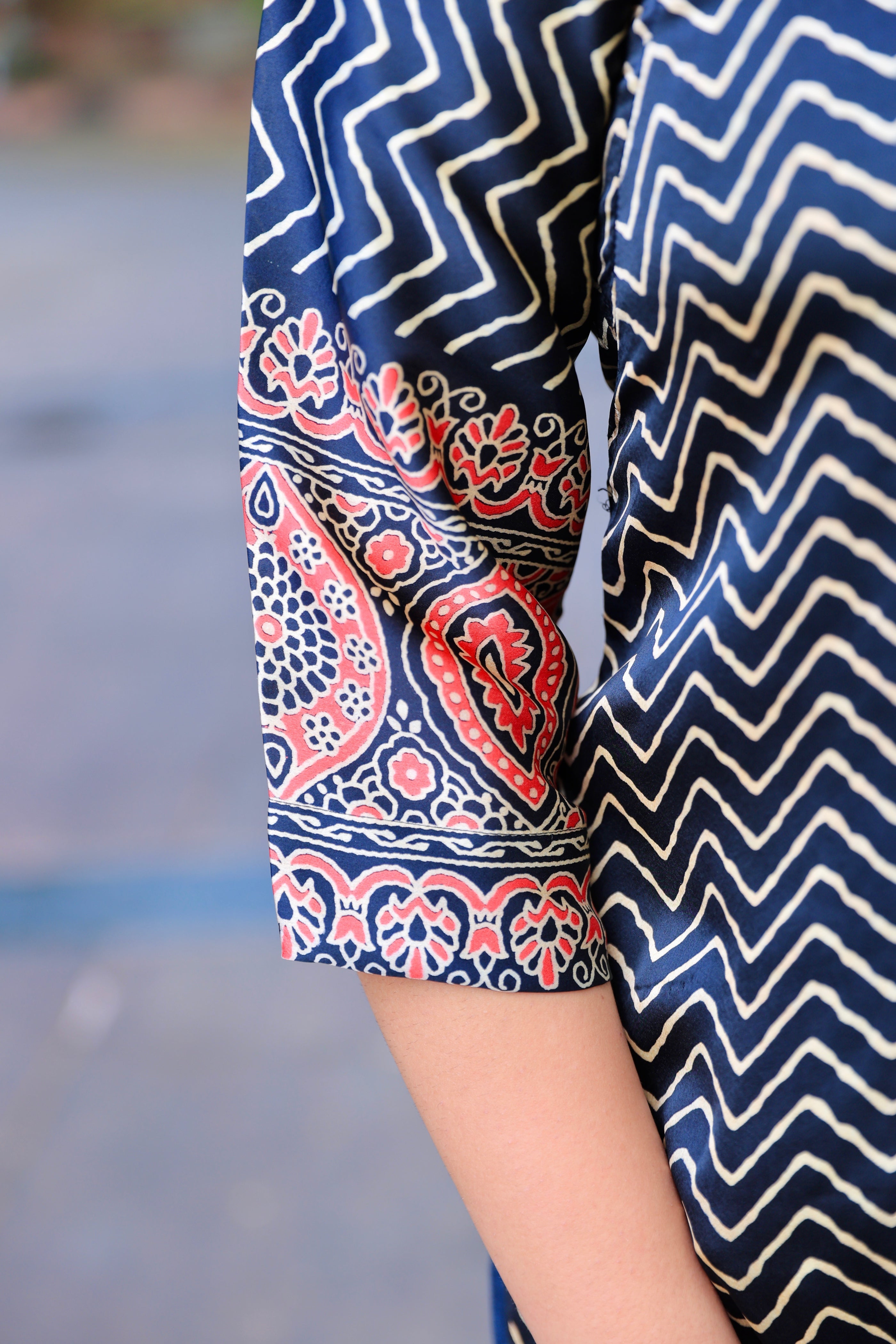 Ziya Black Silk Corset-Style Short Kurti